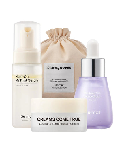 Essential Trio Skincare Set with Travel Pouch