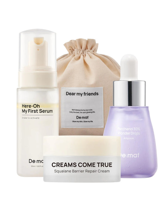 Essential Trio Skincare Set with Travel Pouch